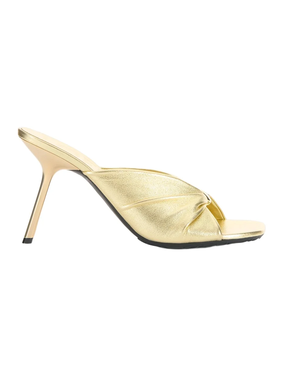 Women's x Paula's Ibiza Pebble 90MM Twisted Leather Sandals Women's x Paula's Ibiza Pebble 90MM Twisted Leather Sandals