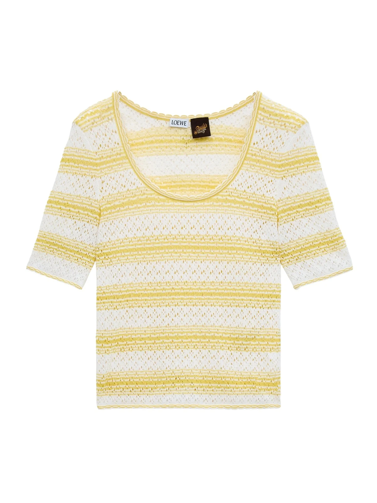 Women's x Paula's Ibiza Stripe Cotton-Blend Short-Sleeve Sweater Women's x Paula's Ibiza Stripe Cotton-Blend Short-Sleeve Sweater