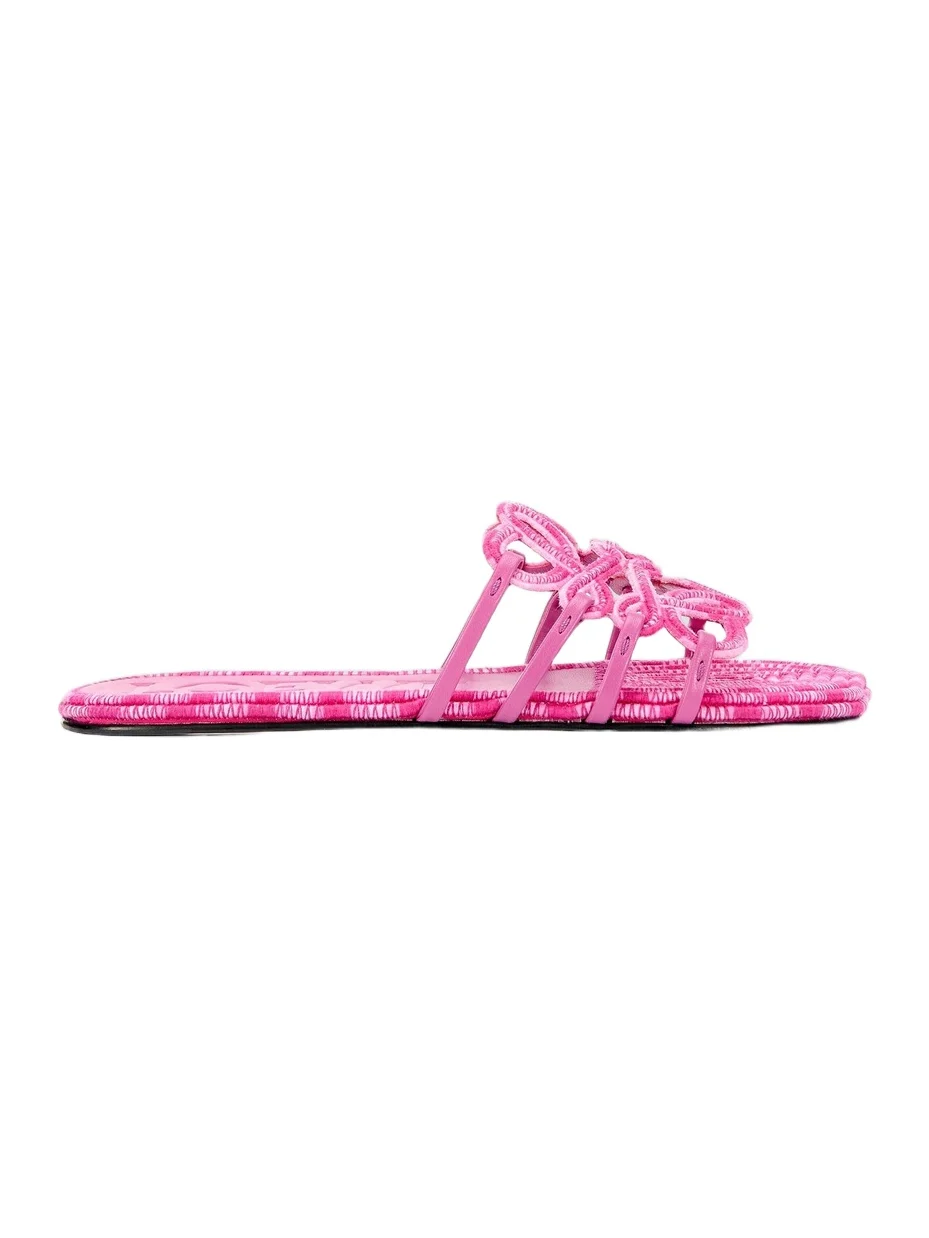 Women's x Paula's Ibiza Petal Anagram-Embroidered Sandals Women's x Paula's Ibiza Petal Anagram-Embroidered Sandals
