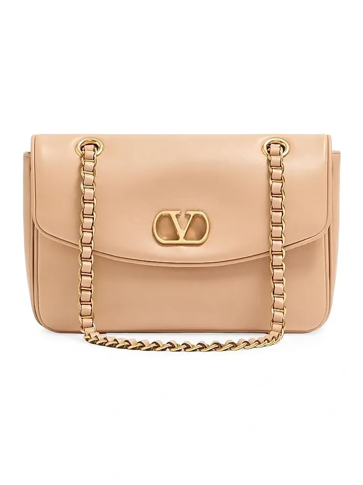 Women's Djuna Shoulder Bag in Nappa Leather - Pink Women's Djuna Shoulder Bag in Nappa Leather - Pink