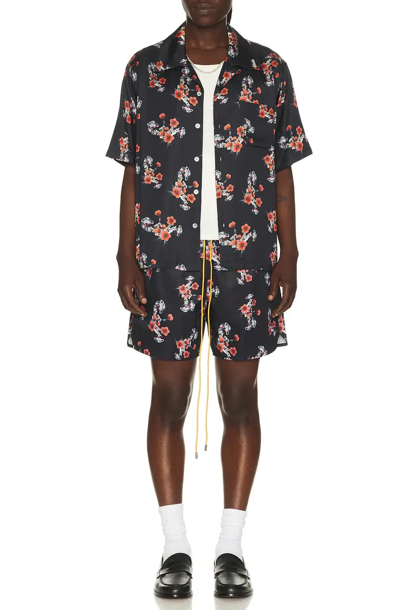 Rhude Turbo Floral Button-Up Shirt | Thumbnail 3