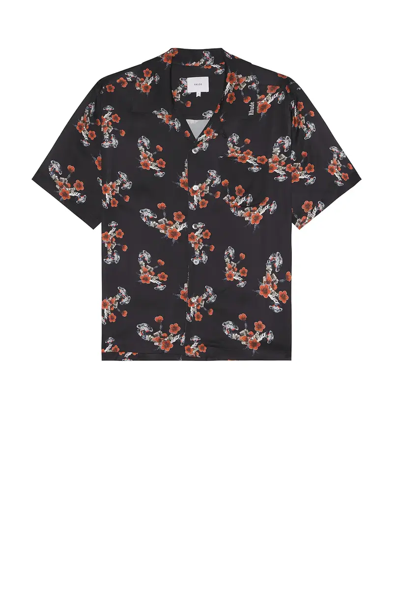 Rhude Turbo Floral Button-Up Shirt | Thumbnail 4