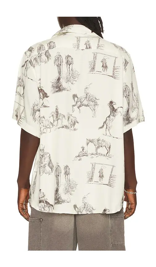 ONE OF THESE DAYS Charcoal Montage Camp Shirt | Thumbnail 6 ONE OF THESE DAYS Charcoal Montage Camp Shirt | Thumbnail 6