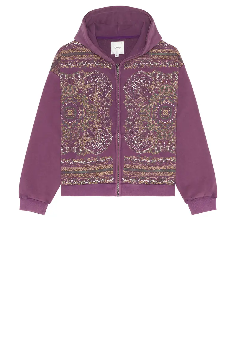 Found Motif Zip Up Hoodie | Thumbnail 4