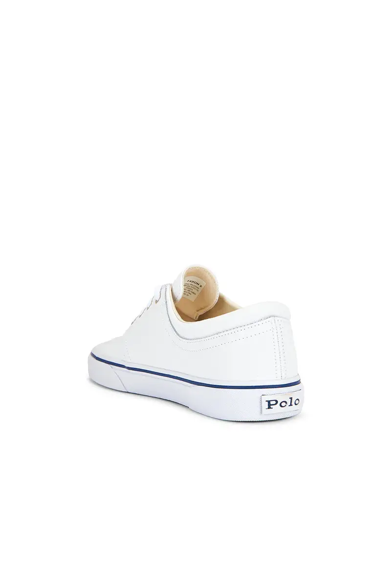 Polo Ralph Lauren Faxon Solid Leather Low Top Sneaker | Thumbnail 3 Polo Ralph Lauren Faxon Solid Leather Low Top Sneaker | Thumbnail 3
