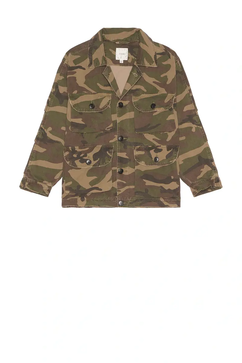 Found Camouflage Twill Utility Cargo Jacket | Thumbnail 4 Found Camouflage Twill Utility Cargo Jacket | Thumbnail 4