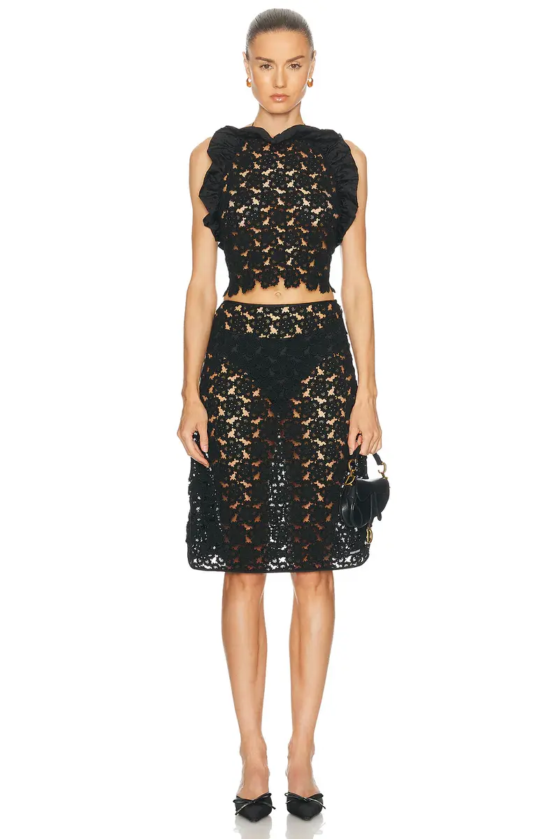 Miu Miu Macram? Anemone Skirt | Thumbnail 6 Miu Miu Macram? Anemone Skirt | Thumbnail 6