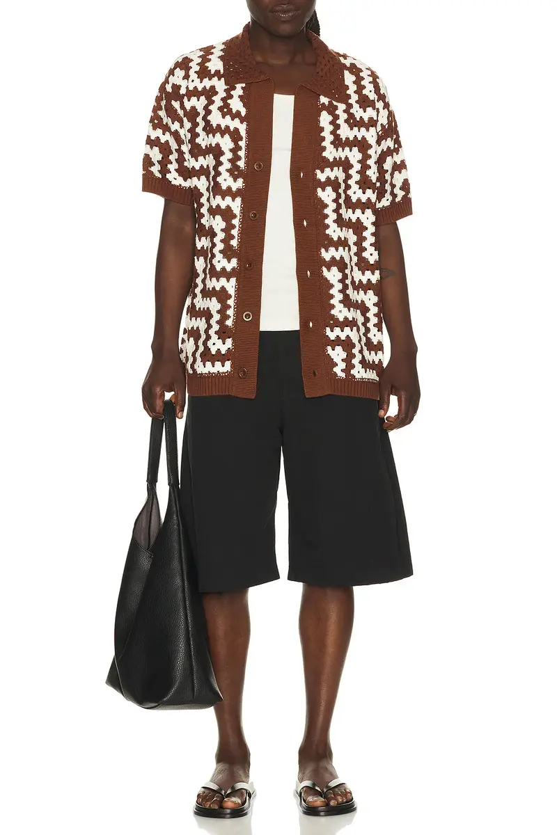 Frescobol Carioca Pinto Cotton Crochet Cardigan | Thumbnail 3