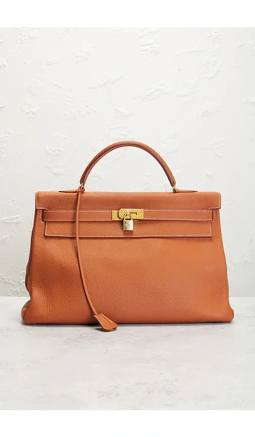 HERMÈS Taurillon Clemence Kelly 40 Handbag | Thumbnail 12 HERMÈS Taurillon Clemence Kelly 40 Handbag | Thumbnail 12