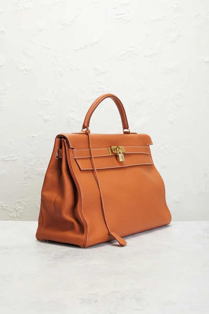 HERMÈS Taurillon Clemence Kelly 40 Handbag | Thumbnail 4 HERMÈS Taurillon Clemence Kelly 40 Handbag | Thumbnail 4