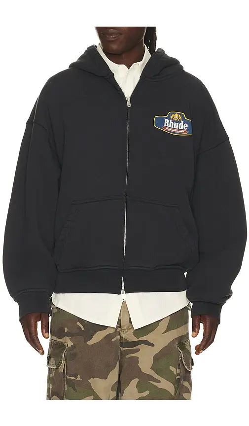 Rhude Racing Crest Zip Up Hoodie | Thumbnail 6 Rhude Racing Crest Zip Up Hoodie | Thumbnail 6