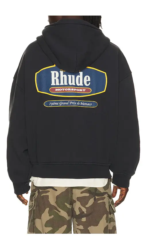Rhude Racing Crest Zip Up Hoodie | Thumbnail 7 Rhude Racing Crest Zip Up Hoodie | Thumbnail 7
