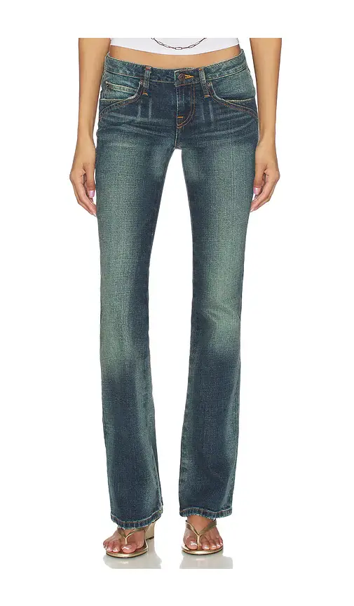 MIAOU Low Rise Flare Jeans | Image 1 MIAOU Low Rise Flare Jeans | Image 1