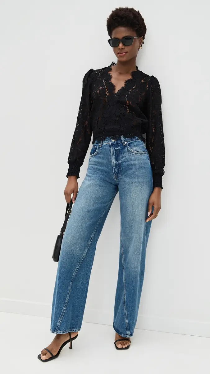 Generation Love Kairi Lace Wrap Blouse | Thumbnail 5 Generation Love Kairi Lace Wrap Blouse | Thumbnail 5