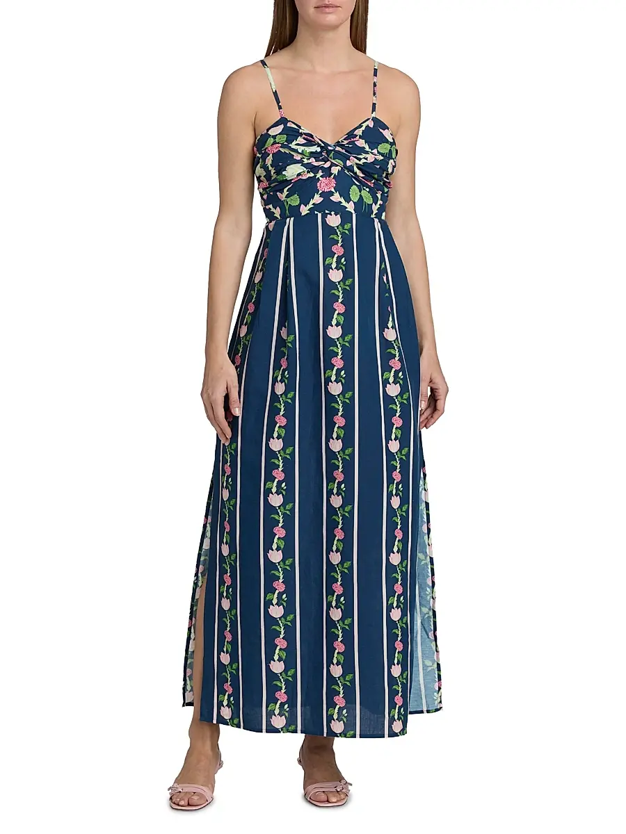 VERANDAH Women's Ammama Twist Drape Maxi Dress | Thumbnail 2 VERANDAH Women's Ammama Twist Drape Maxi Dress | Thumbnail 2