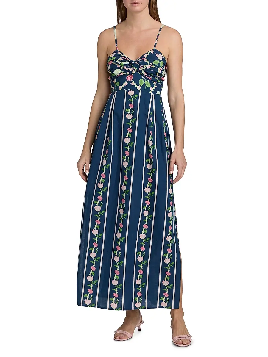 VERANDAH Women's Ammama Twist Drape Maxi Dress | Thumbnail 3 VERANDAH Women's Ammama Twist Drape Maxi Dress | Thumbnail 3