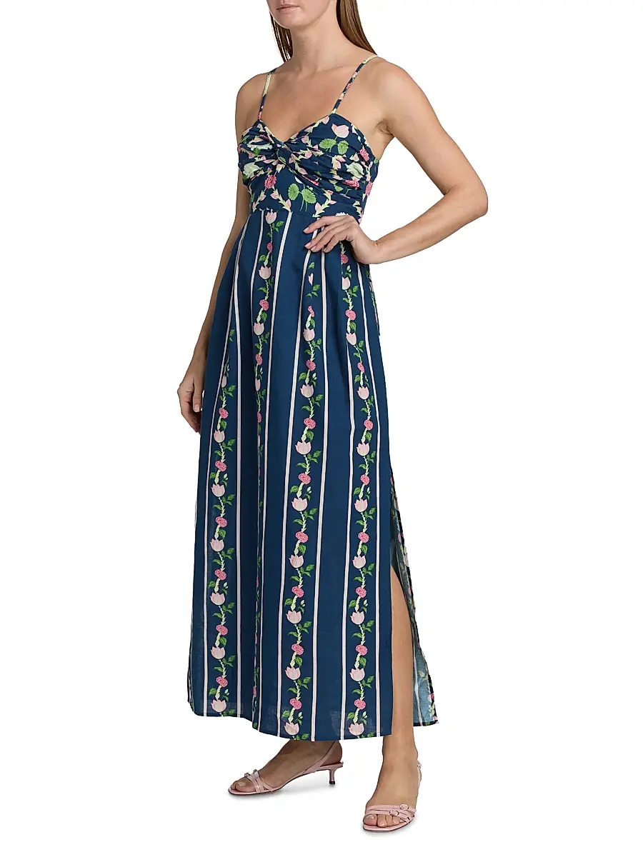 VERANDAH Women's Ammama Twist Drape Maxi Dress | Thumbnail 4 VERANDAH Women's Ammama Twist Drape Maxi Dress | Thumbnail 4
