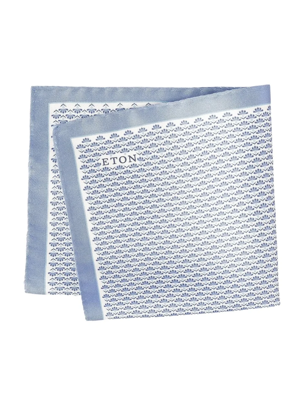 Eton Men's Floral Print Silk Pocket Square