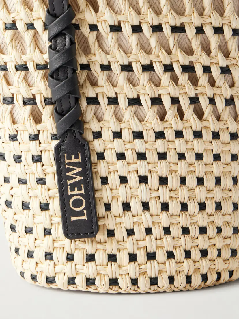 Loewe + Paula's Ibiza Braid Leather-trimmed Raffia Shoulder Bag | Thumbnail 11 Loewe + Paula's Ibiza Braid Leather-trimmed Raffia Shoulder Bag | Thumbnail 11