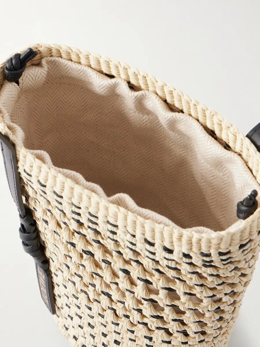 Loewe + Paula's Ibiza Braid Leather-trimmed Raffia Shoulder Bag | Thumbnail 6 Loewe + Paula's Ibiza Braid Leather-trimmed Raffia Shoulder Bag | Thumbnail 6