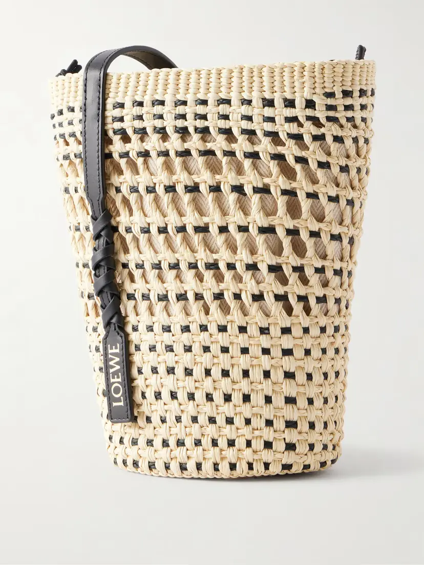 Loewe + Paula's Ibiza Braid Leather-trimmed Raffia Shoulder Bag | Thumbnail 10 Loewe + Paula's Ibiza Braid Leather-trimmed Raffia Shoulder Bag | Thumbnail 10