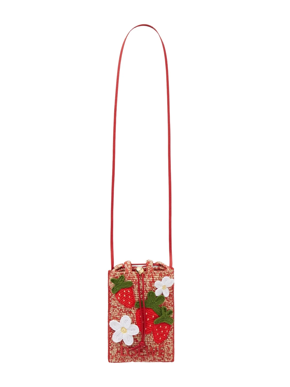 + Paula's Ibiza Leather-trimmed Embroidered Woven Raffia Bucket Bag