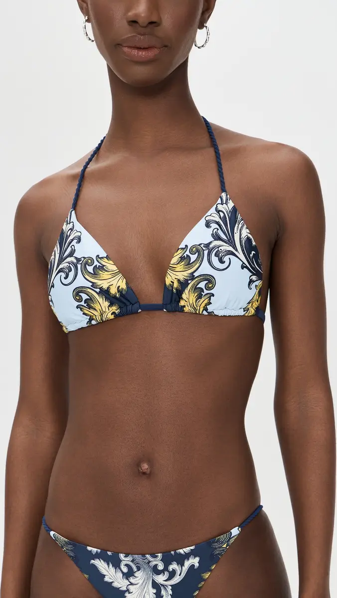 PQ Swim x ALICE + OLIVIA Rope Triangle Bikini Top | Thumbnail 2