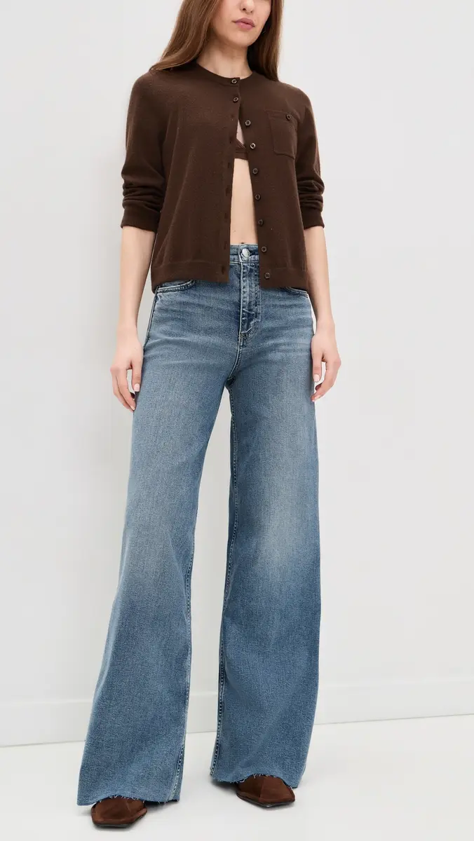 rag & bone Flexi Sofie Rise Full Length Wide Jeans | Thumbnail 5 rag & bone Flexi Sofie Rise Full Length Wide Jeans | Thumbnail 5