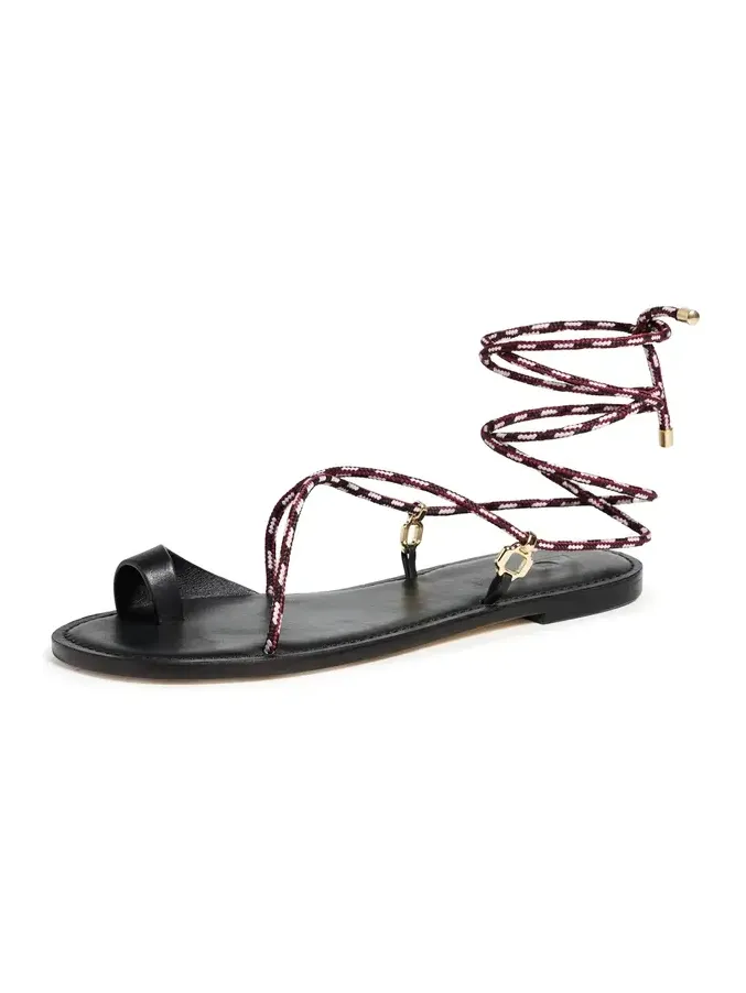 Larroudé Antibes Flat Sandals