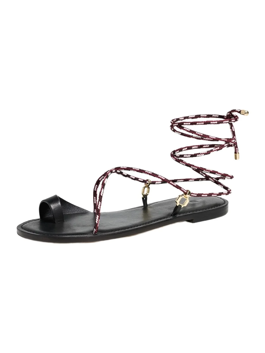 Larroudé Antibes Flat Sandals