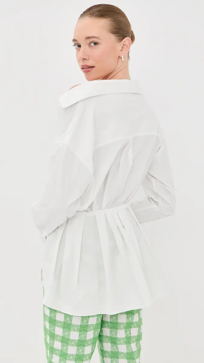 Rosie Assoulin Falling Off the Shoulder Top | Thumbnail 3 Rosie Assoulin Falling Off the Shoulder Top | Thumbnail 3