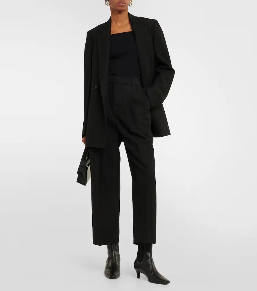 TOTEME High-rise cropped straight pants | Thumbnail 2
