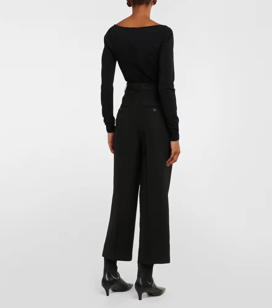 TOTEME High-rise cropped straight pants | Thumbnail 3