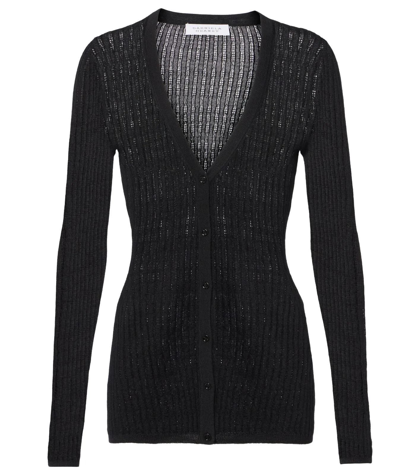 Emma pointelle cashmere and silk cardigan Emma pointelle cashmere and silk cardigan