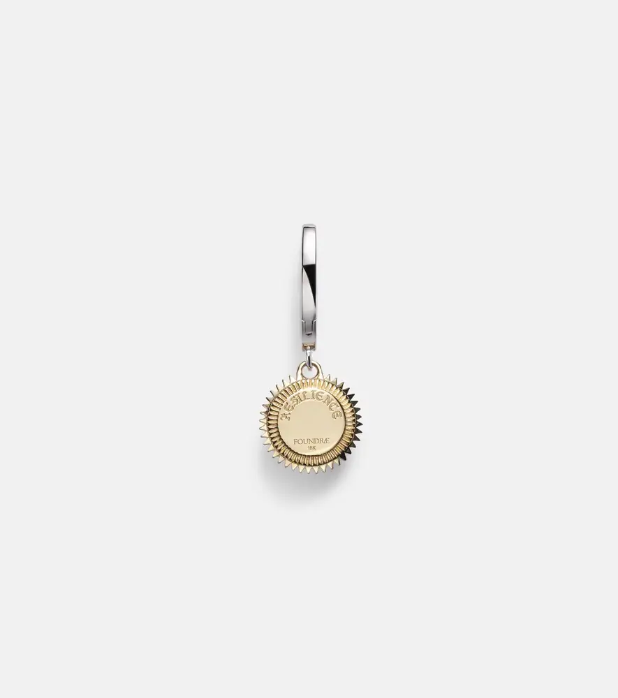Foundrae Resilience Mini 18kt yellow and white gold single earring with diamonds | Thumbnail 3 Foundrae Resilience Mini 18kt yellow and white gold single earring with diamonds | Thumbnail 3