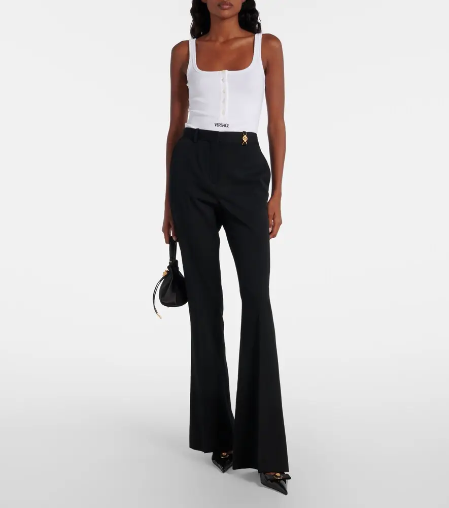 Versace Logo ribbed-knit body suit | Thumbnail 2 Versace Logo ribbed-knit body suit | Thumbnail 2