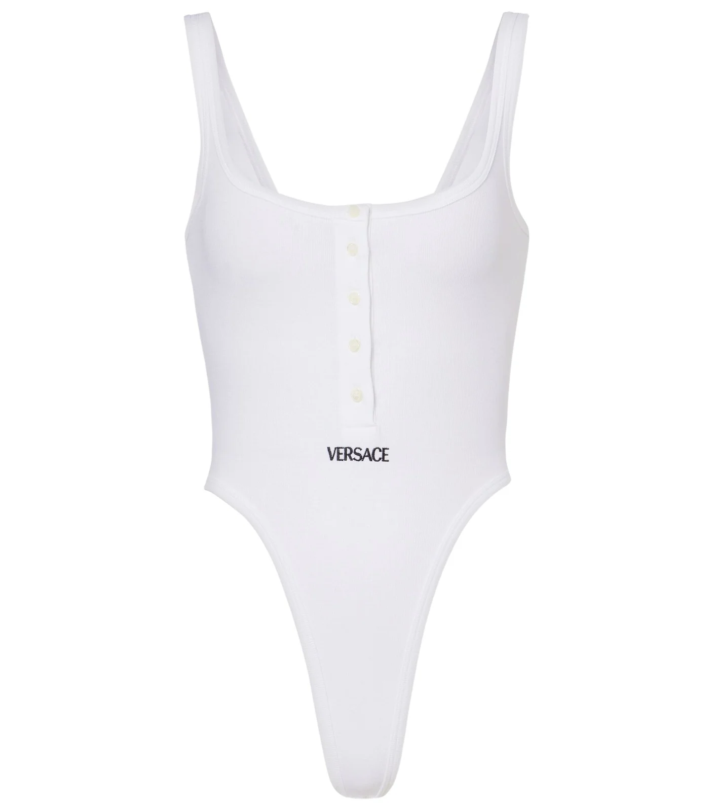 Logo ribbed-knit body suit Logo ribbed-knit body suit