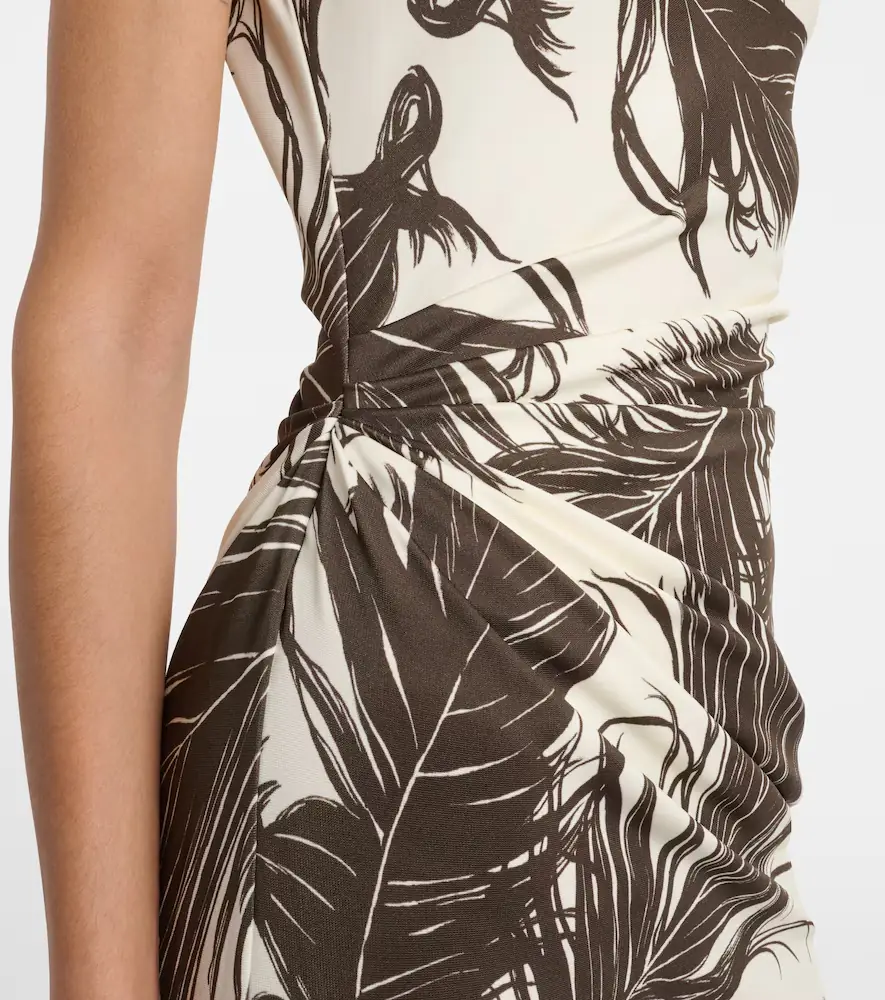 Oscar de la Renta Printed one-shoulder jersey maxi dress | Thumbnail 6