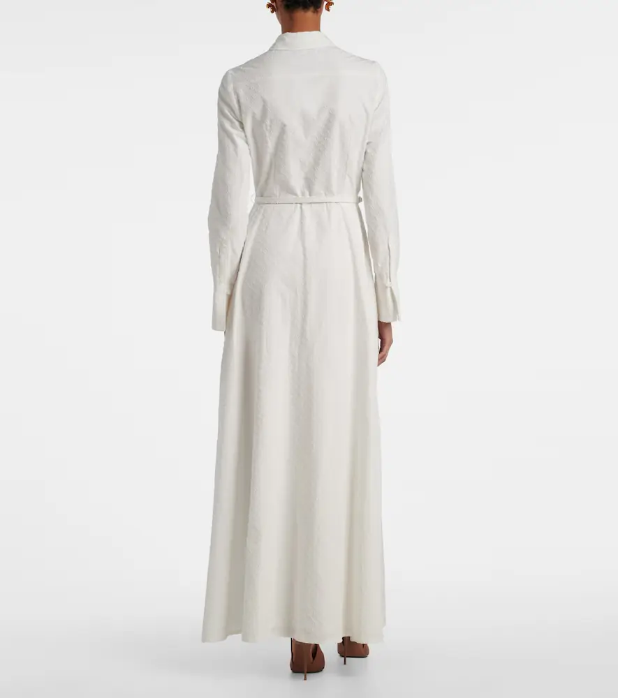 Oscar de la Renta Belted cotton poplin shirt dress | Thumbnail 5 Oscar de la Renta Belted cotton poplin shirt dress | Thumbnail 5