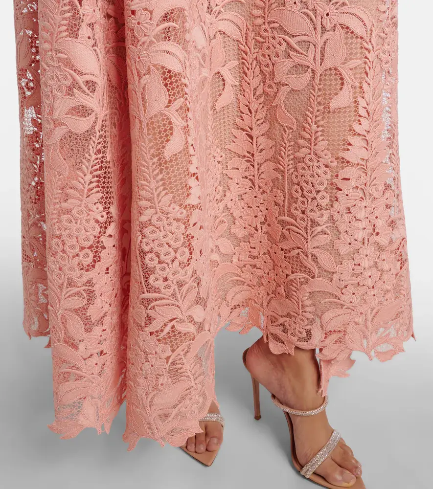 Oscar de la Renta Guipure lace cocktail dress | Thumbnail 3