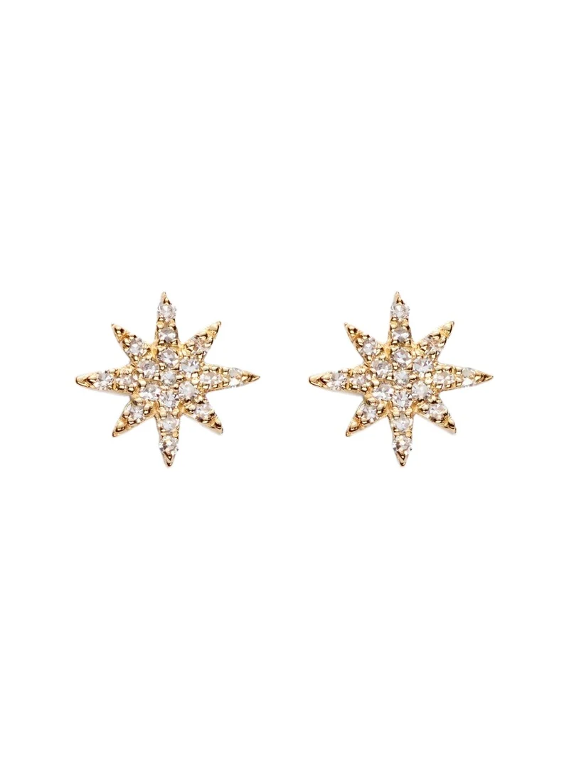 Northern Star 10kt gold earrings with diamonds