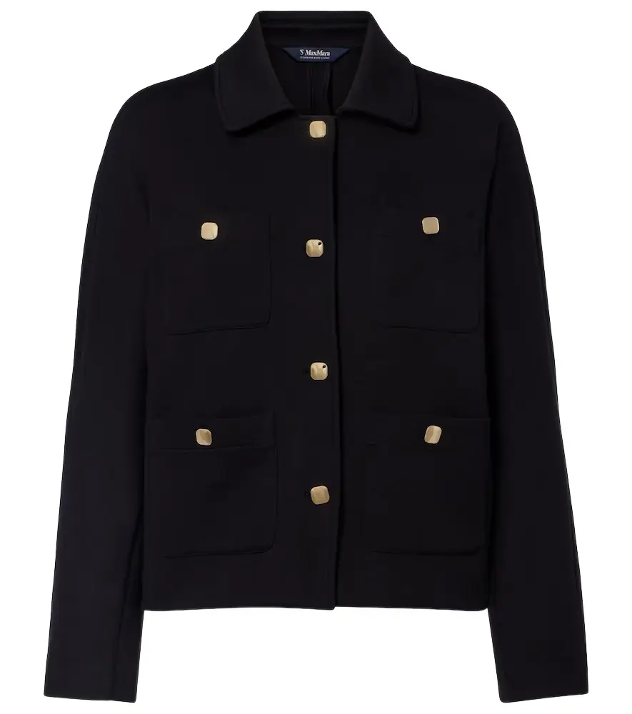 'S Max Mara Armonioso cotton-blend jersey jacket | Image 1 'S Max Mara Armonioso cotton-blend jersey jacket | Image 1