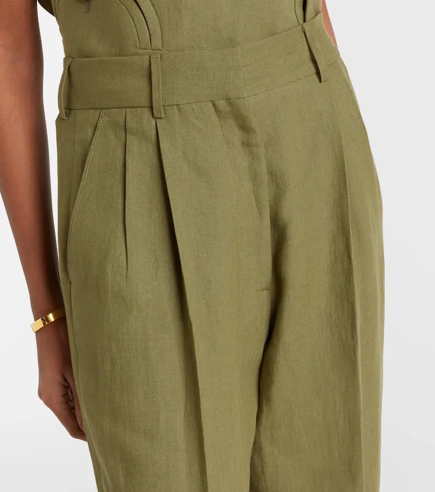 Blazé Milano Blazé Milano Midday Sun linen wide-leg pants | Thumbnail 3 Blazé Milano Blazé Milano Midday Sun linen wide-leg pants | Thumbnail 3