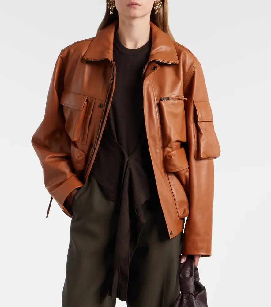 Lemaire Leather blouson jacket | Thumbnail 3 Lemaire Leather blouson jacket | Thumbnail 3