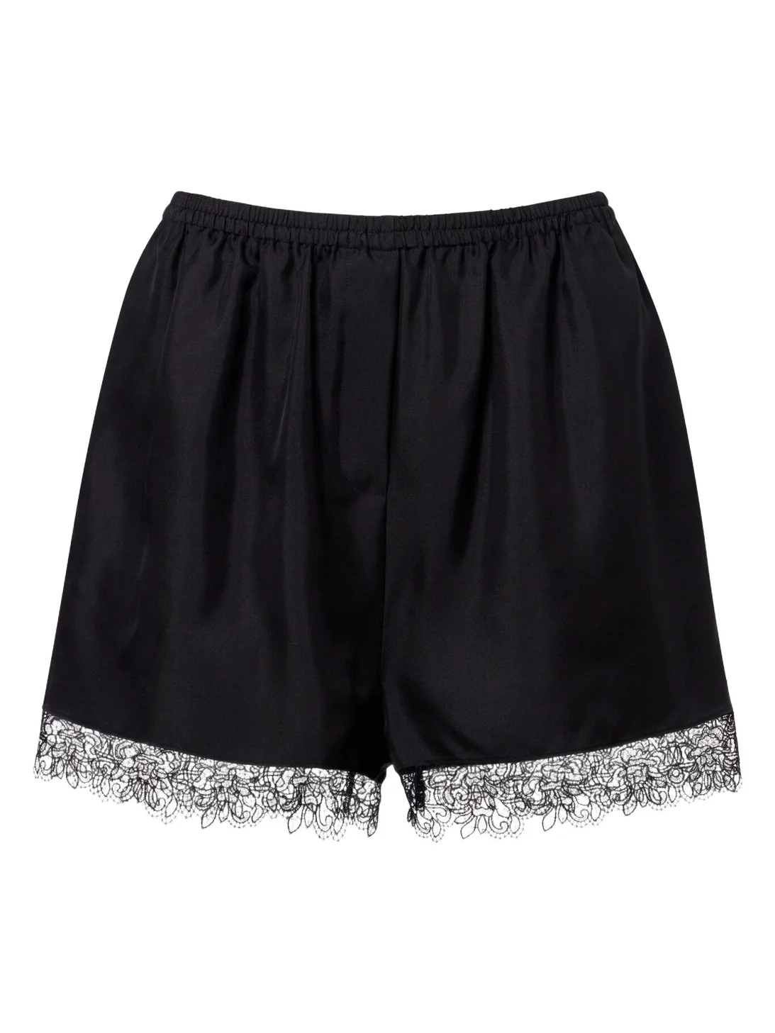 RÓHE Róhe Lace-trimmed silk shorts