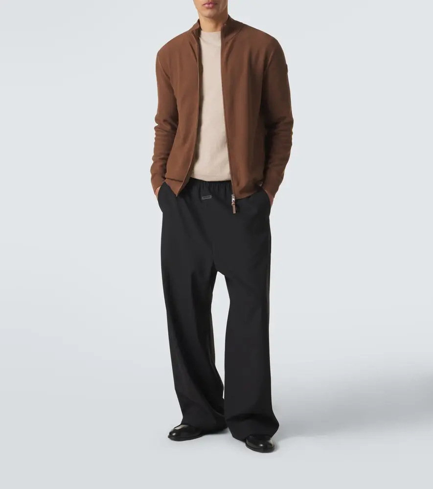 Moncler Cotton zip-up sweater | Thumbnail 4 Moncler Cotton zip-up sweater | Thumbnail 4