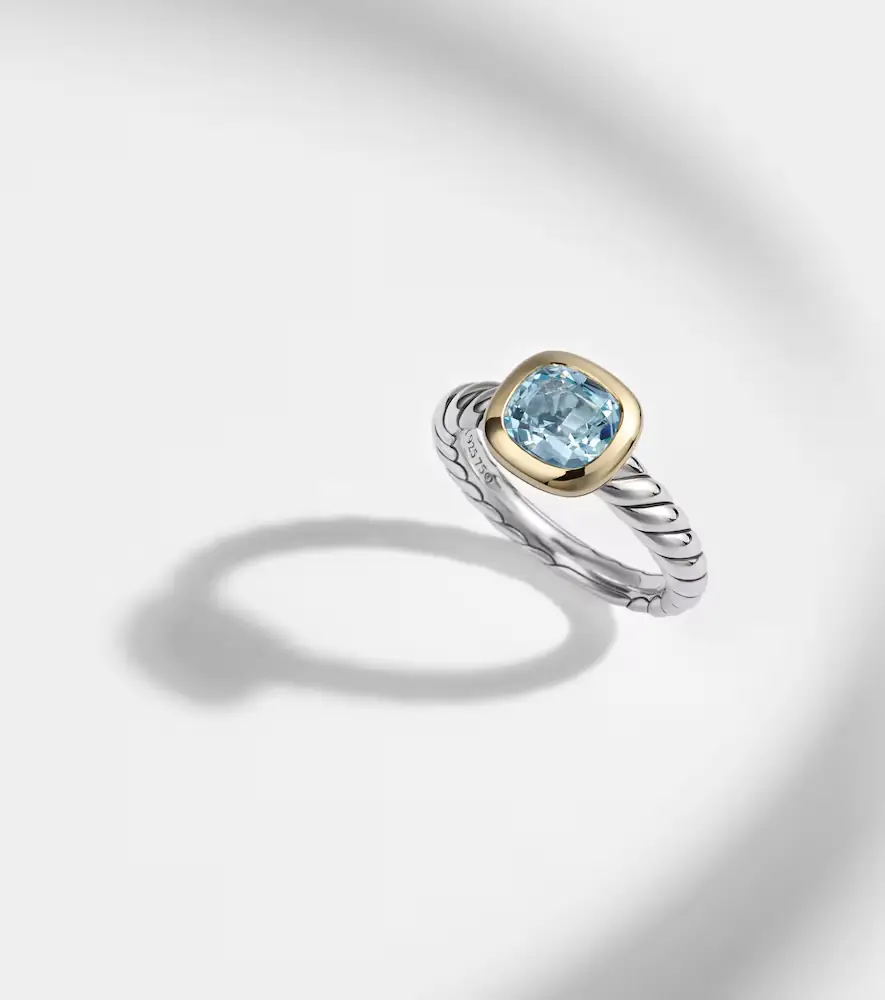 David Yurman DY Mercer sterling silver and 18kt gold ring with topaz | Thumbnail 5 David Yurman DY Mercer sterling silver and 18kt gold ring with topaz | Thumbnail 5