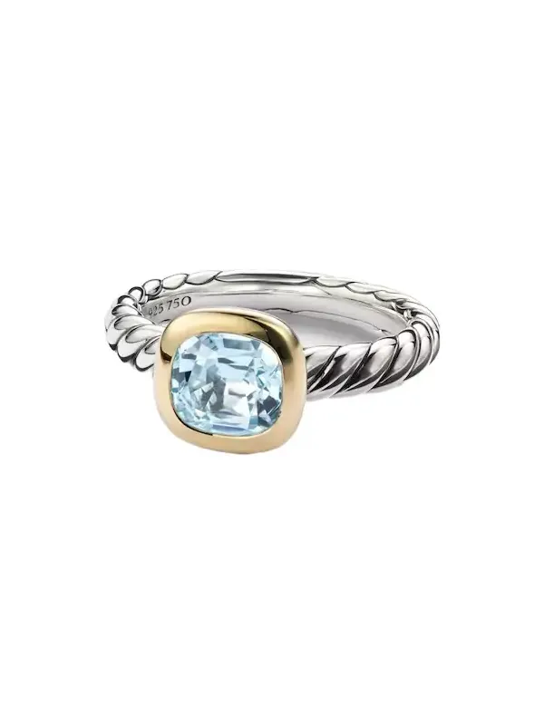 DY Mercer sterling silver and 18kt gold ring with topaz DY Mercer sterling silver and 18kt gold ring with topaz