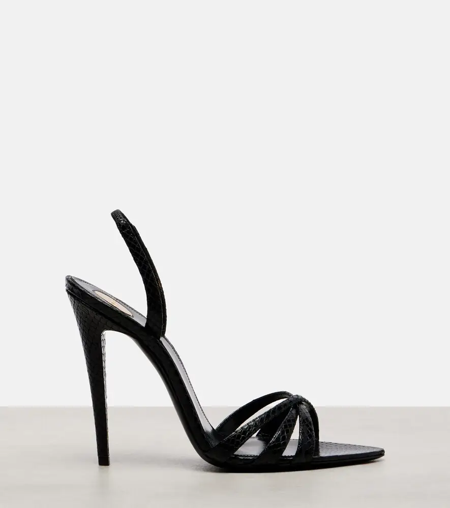 Saint Laurent Kate leather slingback sandals | Thumbnail 2 Saint Laurent Kate leather slingback sandals | Thumbnail 2