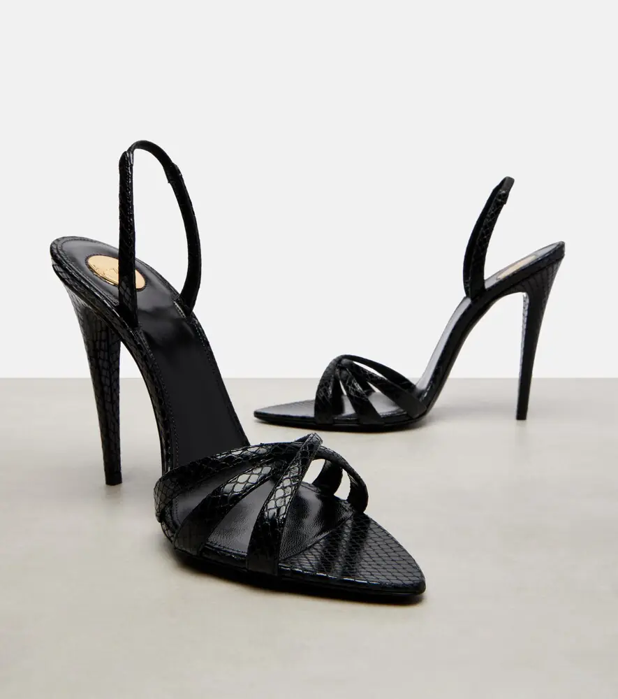 Saint Laurent Kate leather slingback sandals | Thumbnail 4 Saint Laurent Kate leather slingback sandals | Thumbnail 4
